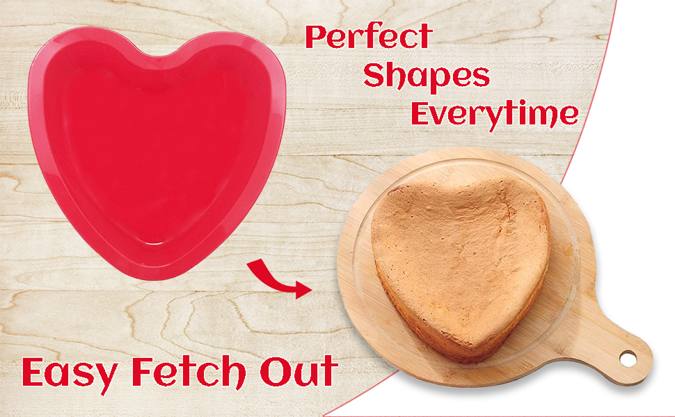 Valentine Day Silicone Heart Cake Mould for Baking